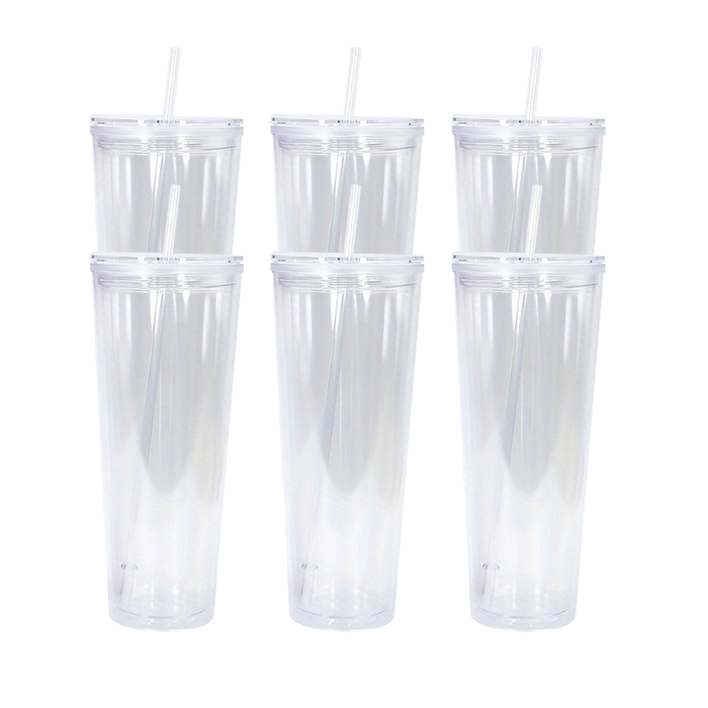 24OZ Plastic Snow Globe Pre Drilled Cup