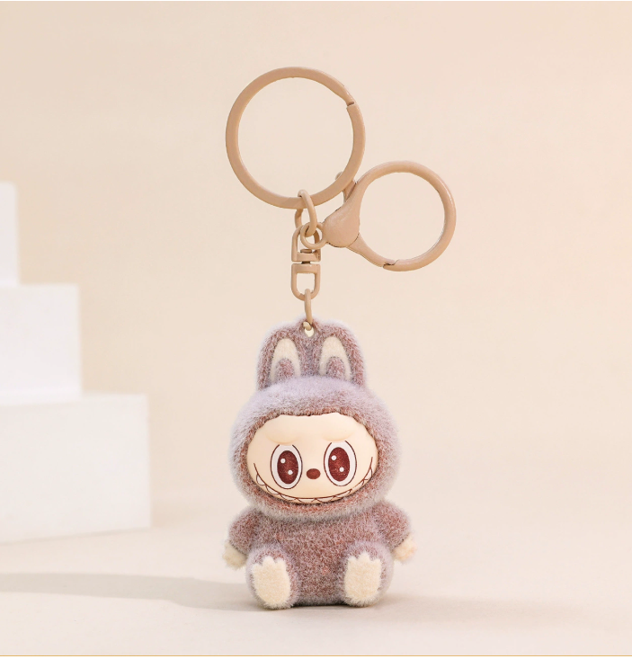 50pcs Popular and Cute Labubu   Keychain Mix Colors