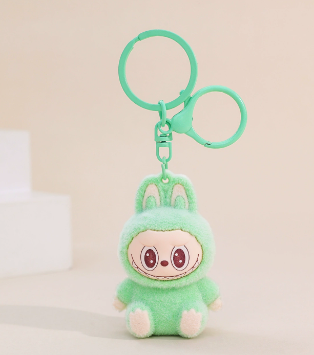 50pcs Popular and Cute Labubu   Keychain Mix Colors