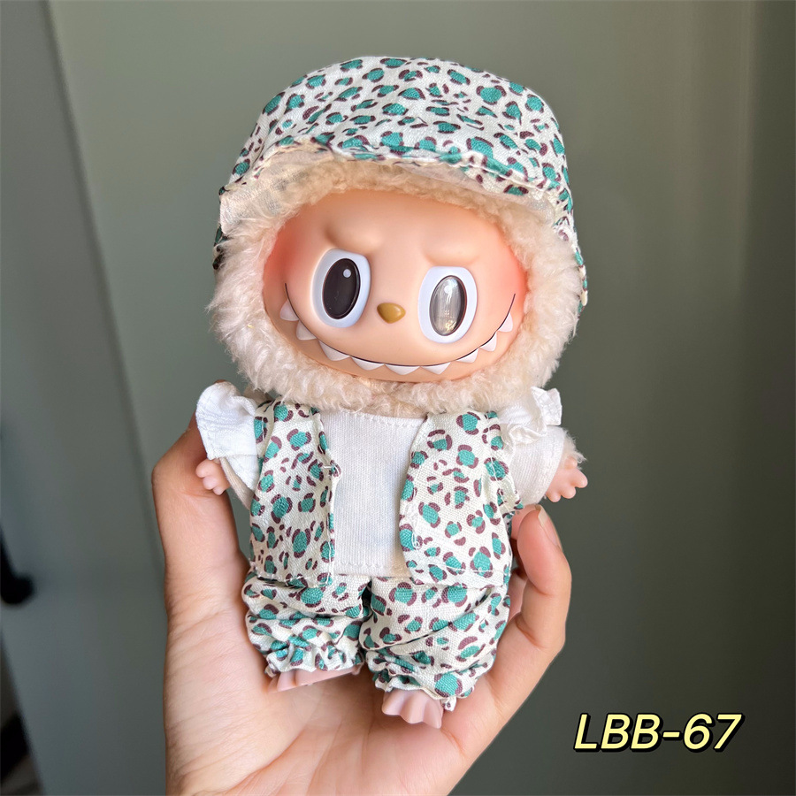 (Only for clothes )17cm Labubu Doll Clothes ,mix designs