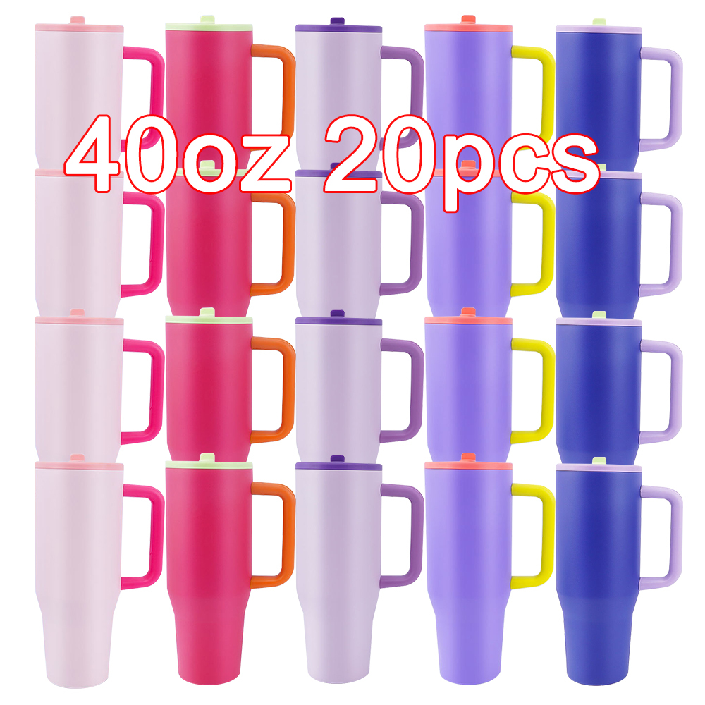 40oz Powder Coated tumbler with mixed colors 20pcs/case(New Colors)