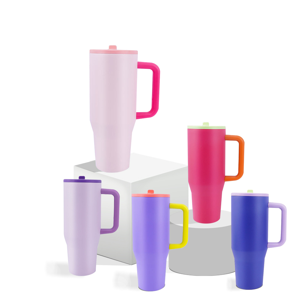 40oz Powder Coated tumbler with mixed colors 20pcs/case(New Colors)