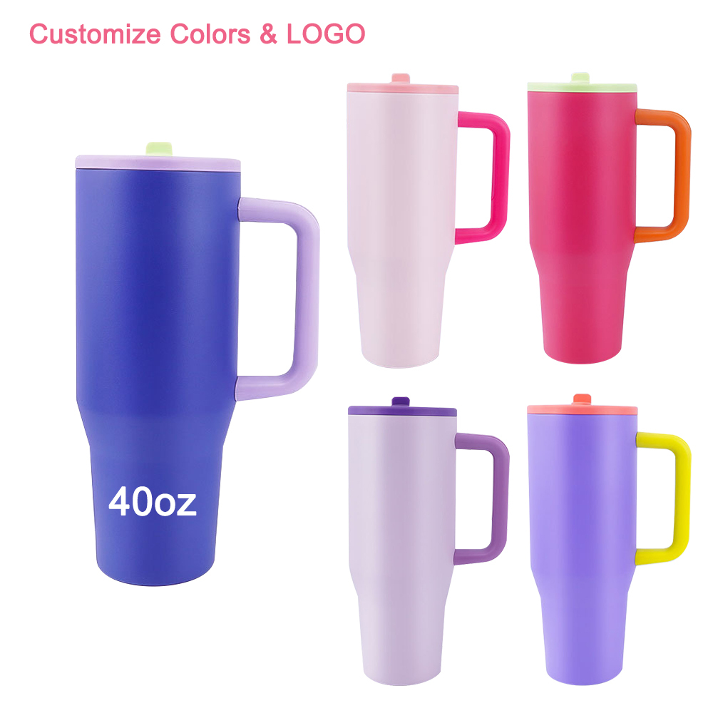 40oz Powder Coated tumbler with mixed colors 20pcs/case(New Colors)