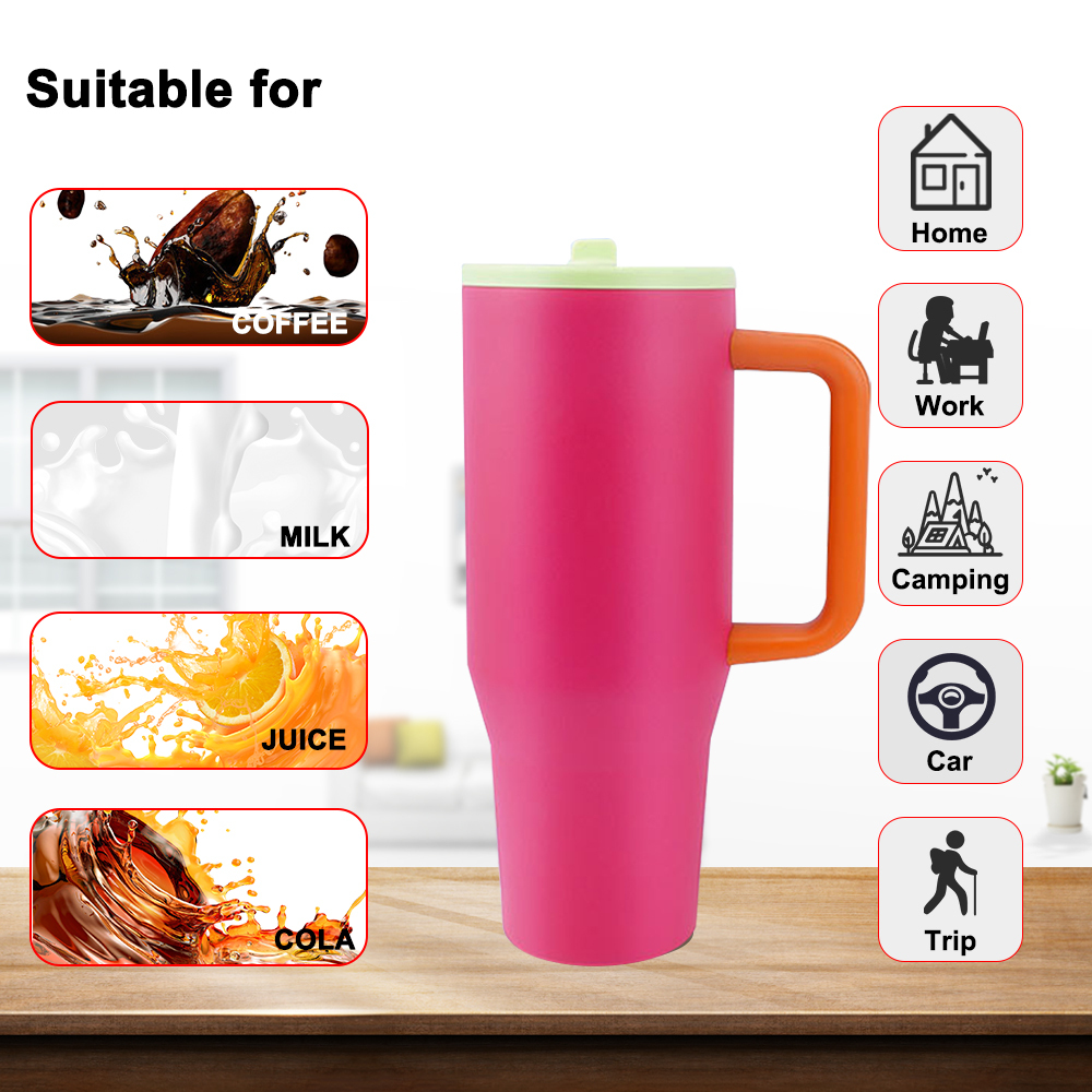 40oz Powder Coated tumbler with mixed colors 20pcs/case(New Colors)