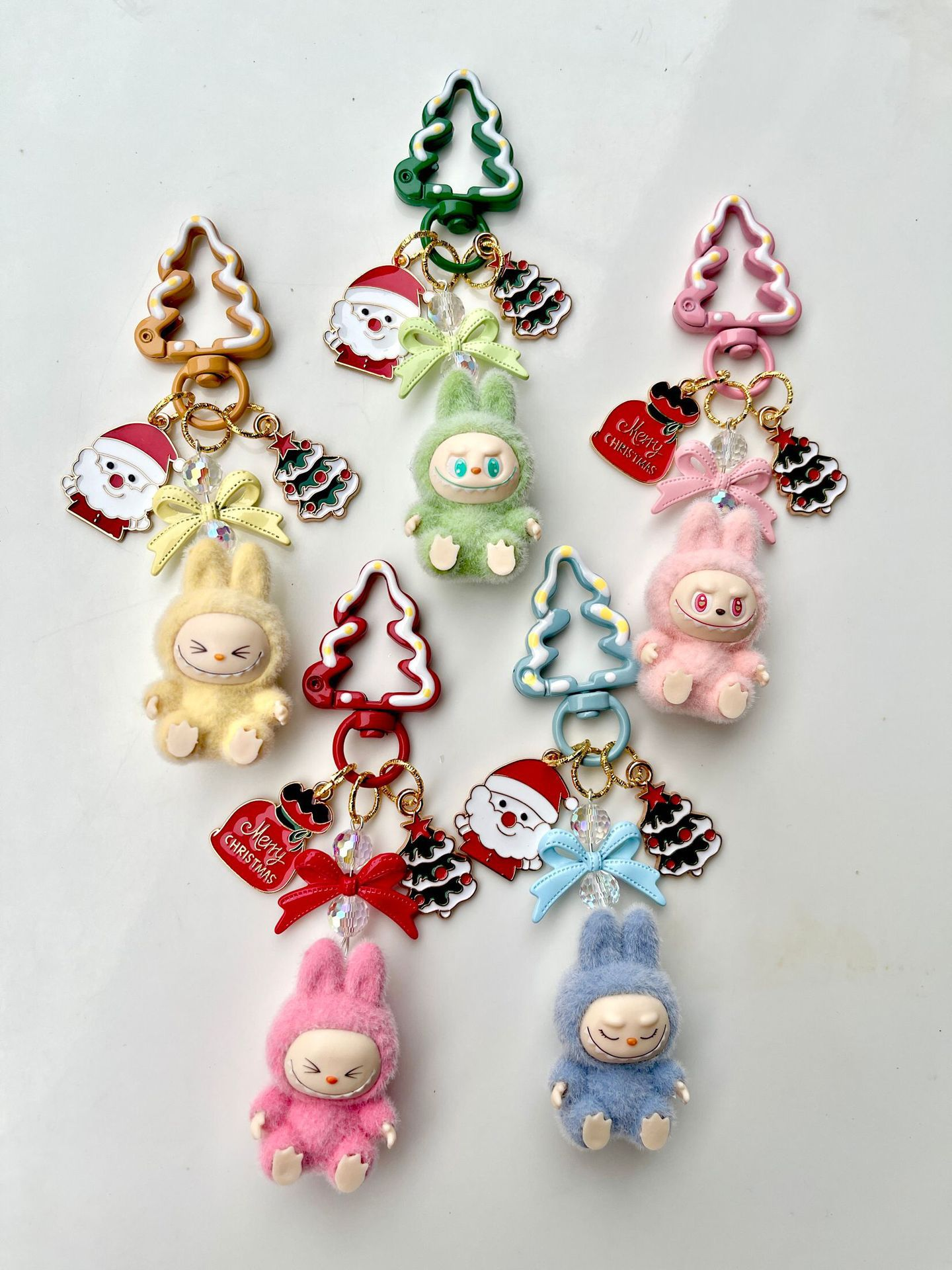50pcs mini Labubu Keychain Mobile phone accessories