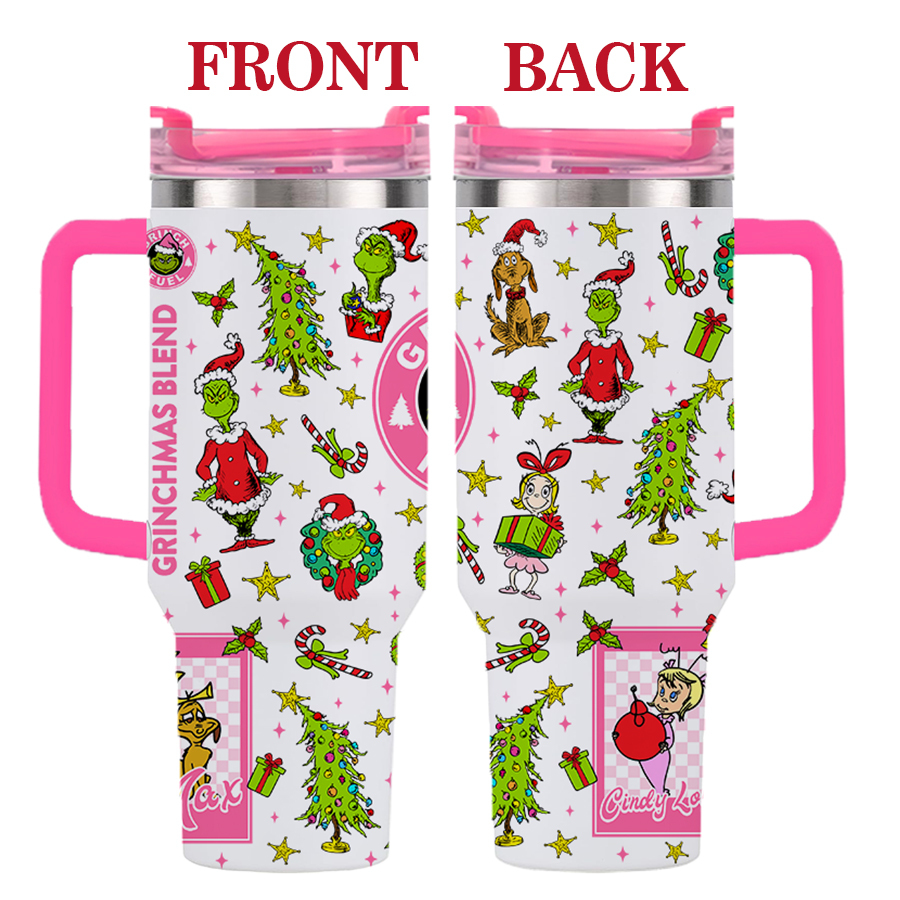 40oz  Grinch stainless steel tumbler