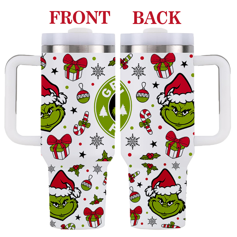 40oz  Grinch stainless steel tumbler