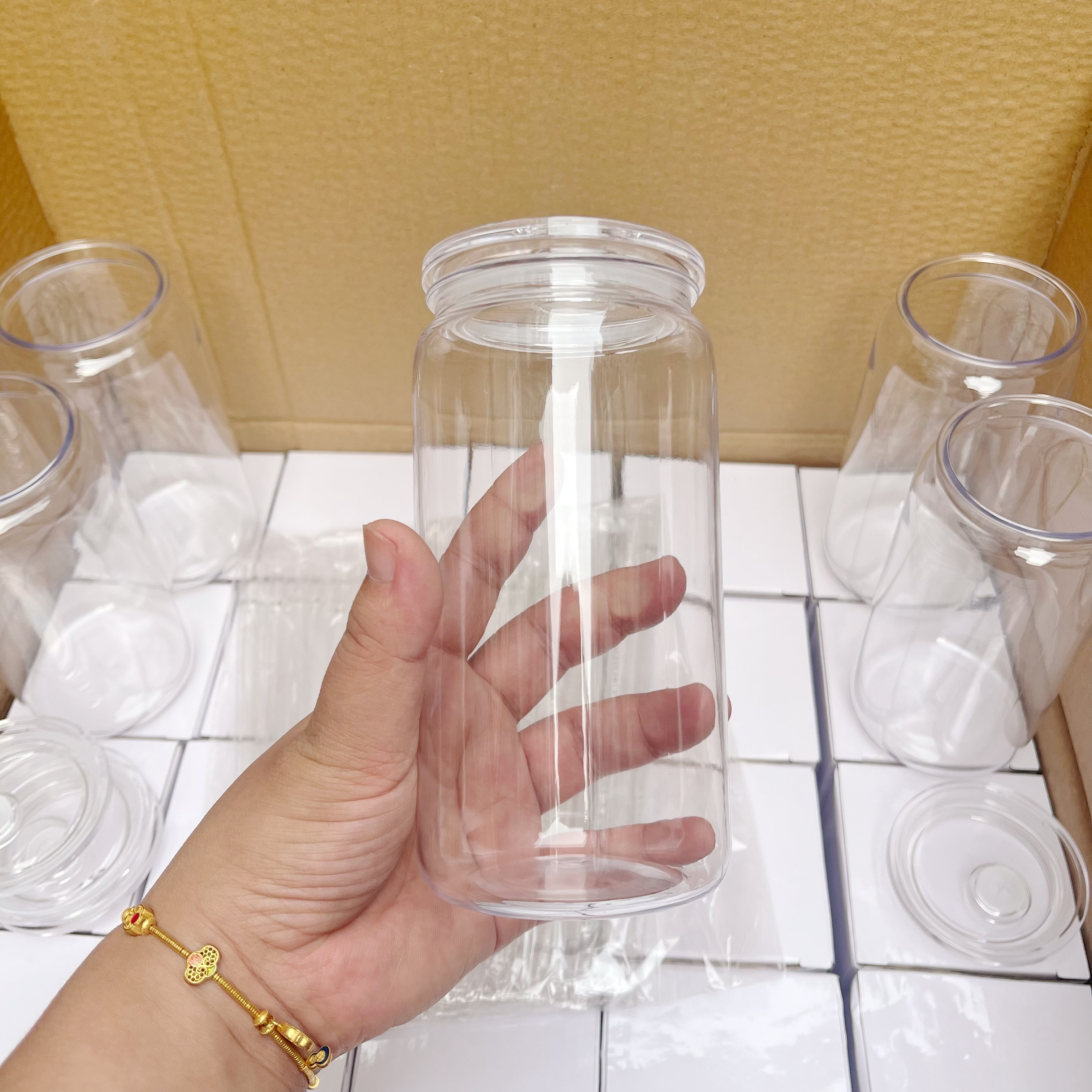 48pcs 16OZ  single wall plastic cup