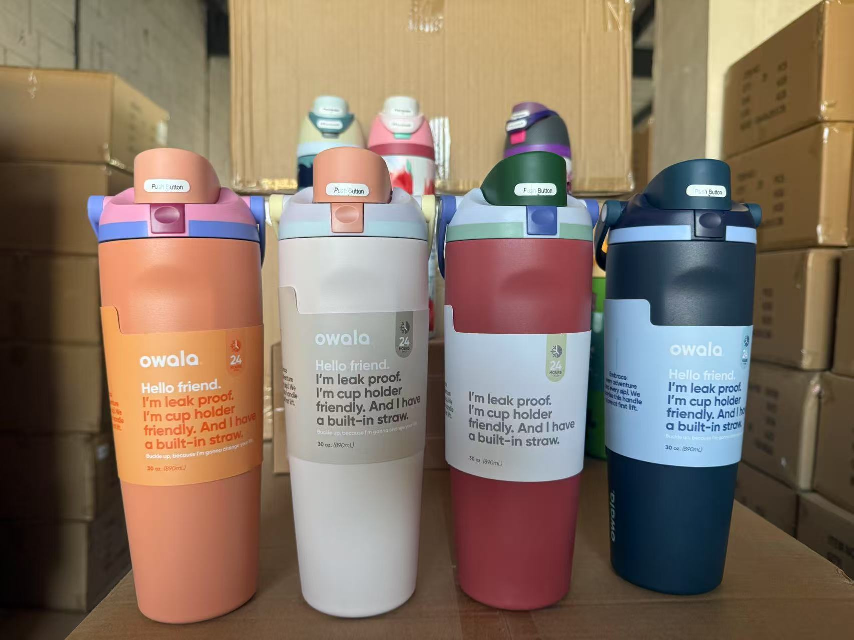 25pcs 30OZ Owala tumbler with handle