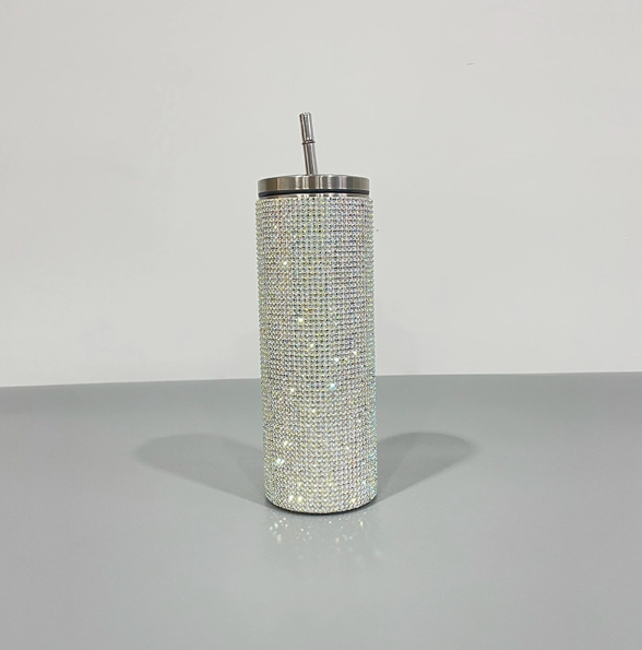 25 Pack USA Warehouse 20oz Rhinestone Bling stainless steel Tumblers