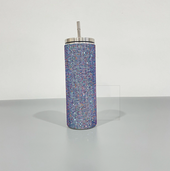 25 Pack USA Warehouse 20oz Rhinestone Bling stainless steel Tumblers