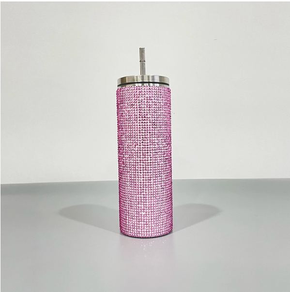25 Pack USA Warehouse 20oz Rhinestone Bling stainless steel Tumblers