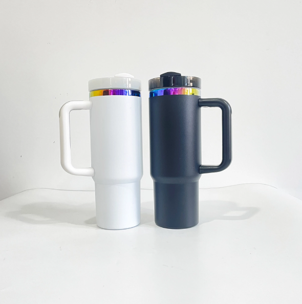 20PCS USA Warehouse H2.0 30oz Rainbow Plated Powder Coated Quencher Tumblers for Laser Engraving