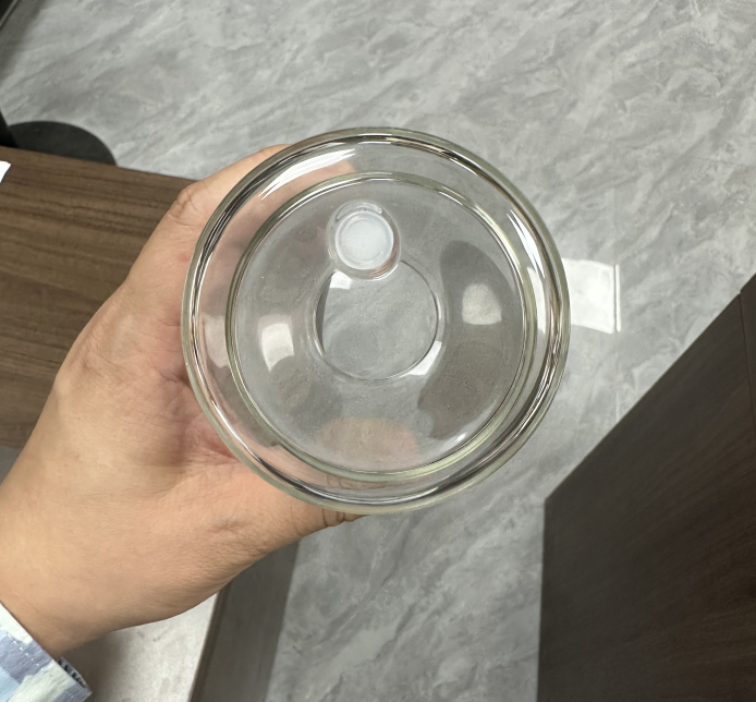 25PCS 16oz Clear Pre-drilled Hole Double Wall Snow Globe Glass Can Tumbler inside 120Zoutside 160Z with Bamboo Lids