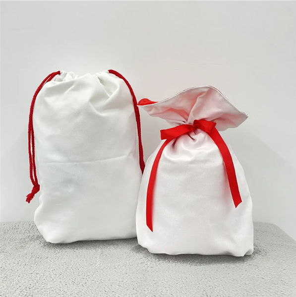 50pcs USA Warehouse Large single layer 19.6*28inch  White Color Blank Sublimation Christmas Gift Bags