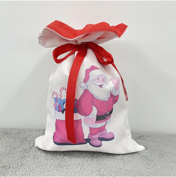 50pcs USA Warehouse Large single layer 19.6*28inch  White Color Blank Sublimation Christmas Gift Bags