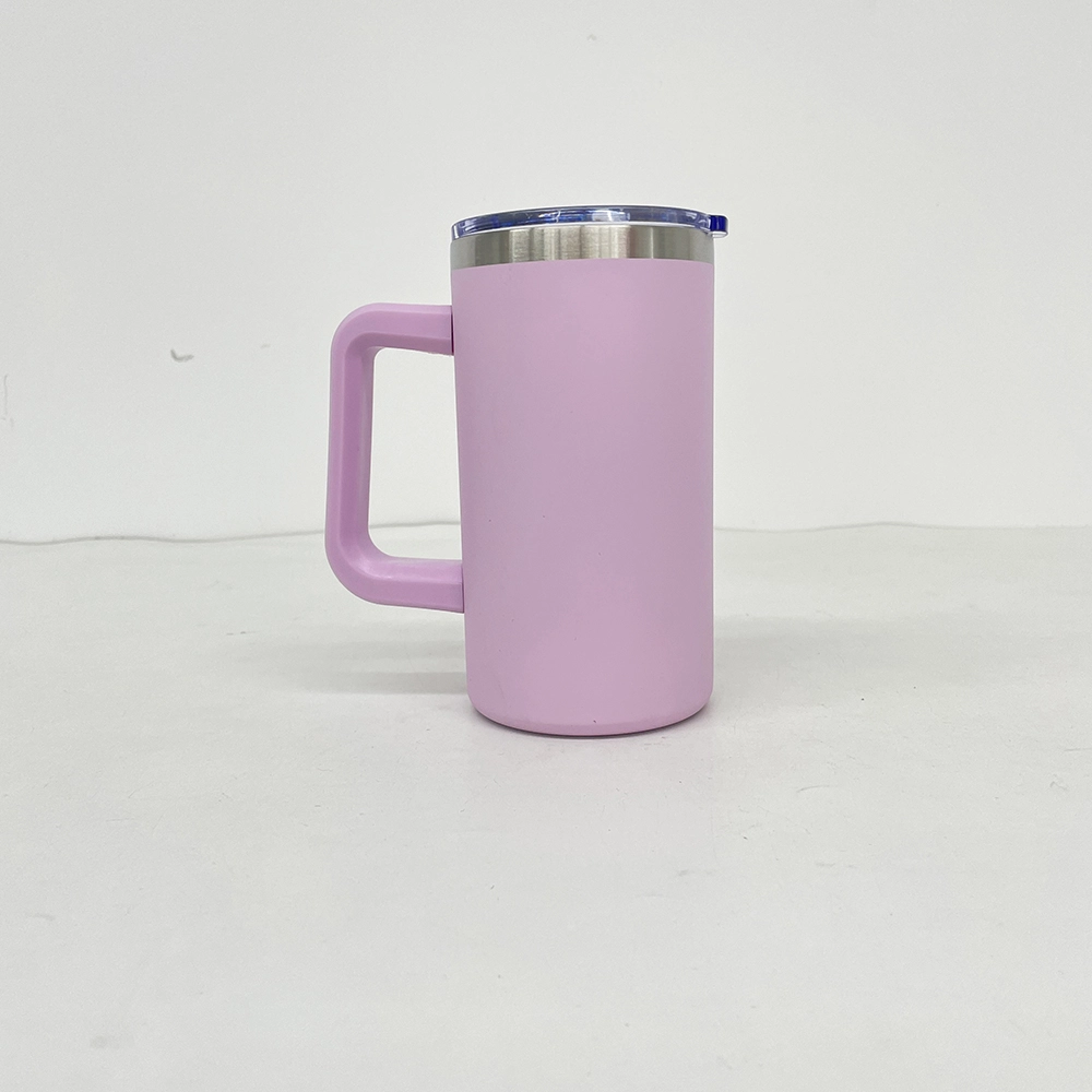 20pcs US Warehouse 20oz Blank Sublimation Coffee Mugs with Removable Plastic Handle