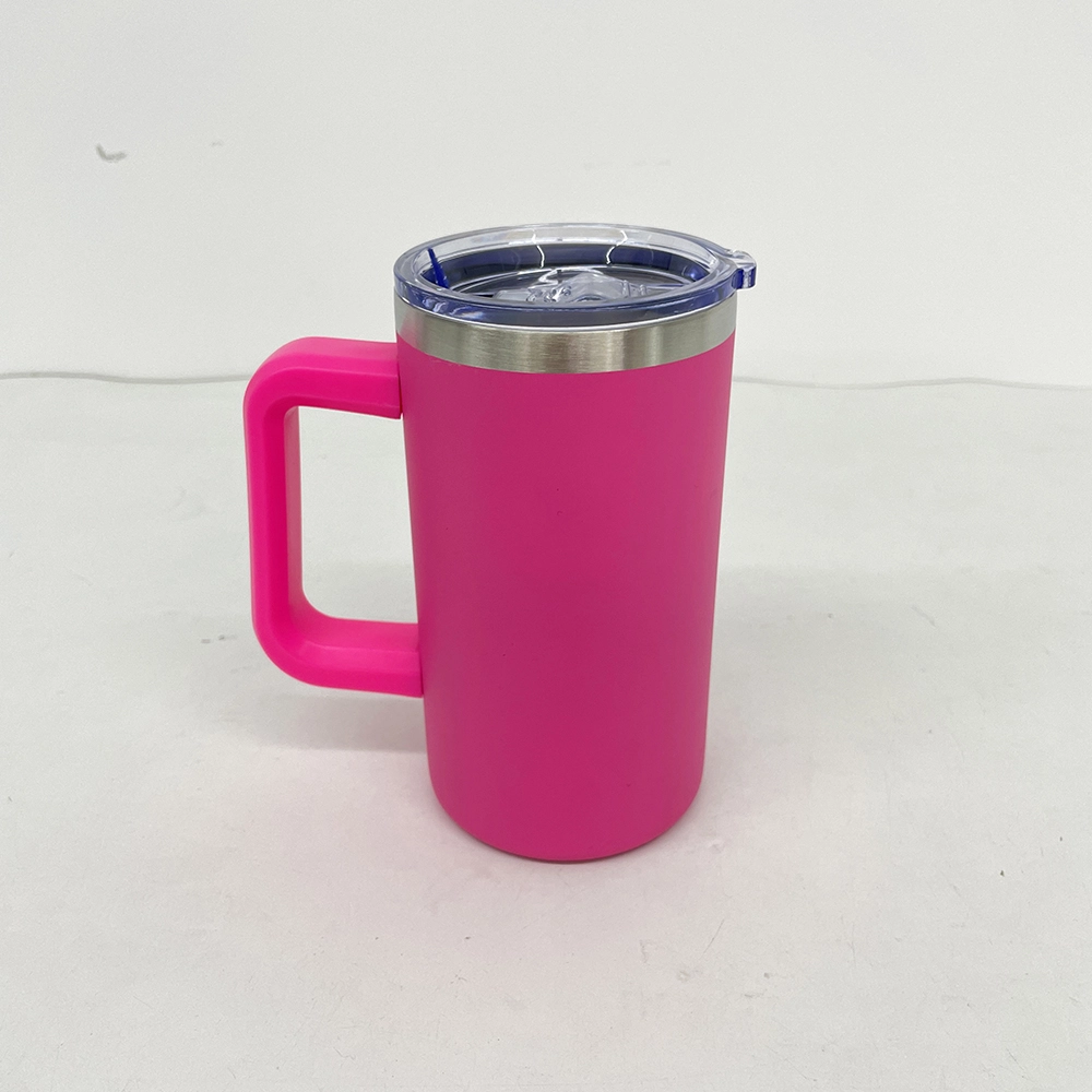 20pcs US Warehouse 20oz Blank Sublimation Coffee Mugs with Removable Plastic Handle