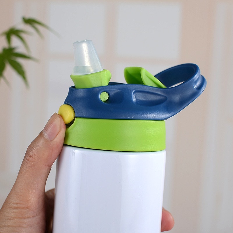 30pcs 12oz Sublimation Kids Bottle with Color Lid
