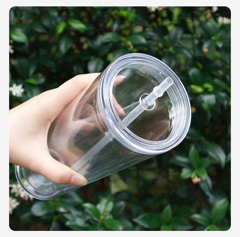 24oz Glow In The Dark Snow Globe Plastic Coffee Mug 40pcs/case