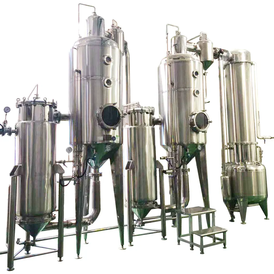 100kg/h capacity MVR industrial vacuum evaporatation system crystallization equipment