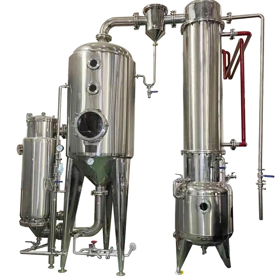 100kg/h capacity MVR industrial vacuum evaporatation system crystallization equipment