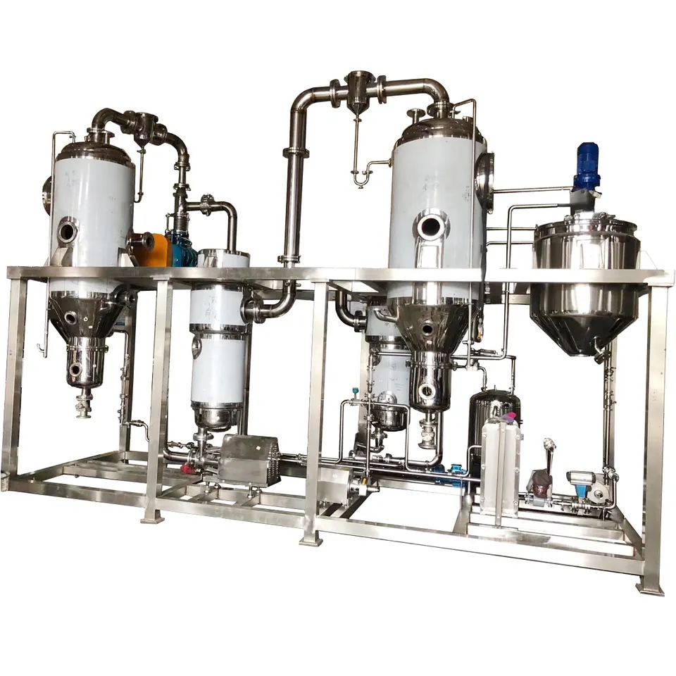 100kg/h capacity MVR industrial vacuum evaporatation system crystallization equipment