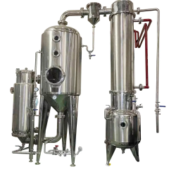 factory price double effect vacuum forced circulation evaporator concentrator equipment