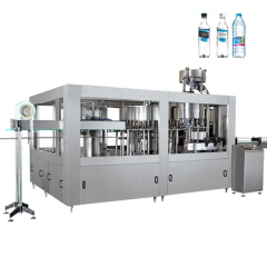 Máquina automática de envase de garrafas de água mineral pura para bebidas e bebidas, prontas para uso