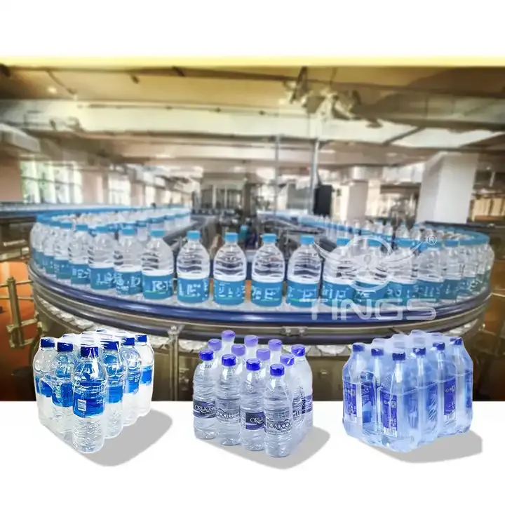 Complete Automatic Mineral Water Production Line 9000BPH Rinsing Bottling Machine