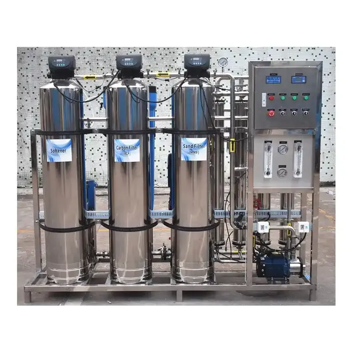 Stainless steel High desalination rate water RO device treats about 1000lph pure water machine for human drinking and seawater desalination machine