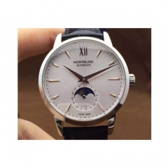 Montblanc Meisterstuck Heritage Moonphase Stainless Steel Rose G