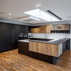 Simple designs modern lacquer styles plywood kitchen cabinet for home