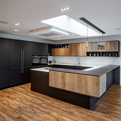 Simple designs modern lacquer styles plywood kitchen cabinet for home