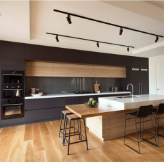 Simple designs modern lacquer styles plywood kitchen cabinet for home