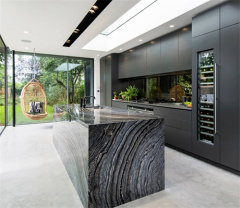 Luxury kitchen cabinet organizer black kitchen sets furniture cabinet lacquer kitchen cabinet