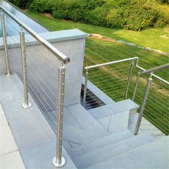 Stainless steel round cable wire railing for indoor and outdoor