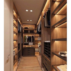 Custom bedroom led light walk-in wardrobe closets modern bedroom walk-in closet set