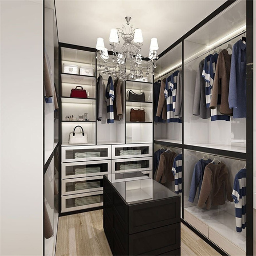 2 finish color design walk in closet modern bedroom closet system
