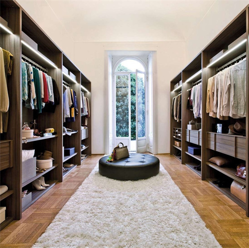 Custom bedroom led light walk-in wardrobe closets modern bedroom walk-in closet set