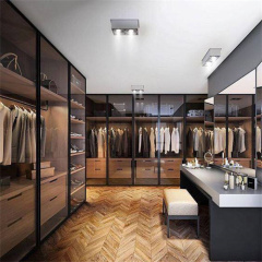 Design your closet wardrobe shelving units walk in closet system with glass doors