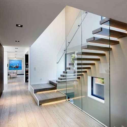 Floating Staircase ideas modern staircase design wood treads stair