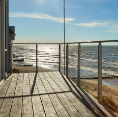 Exterior deck cable railing stainless steel cable railing for sale