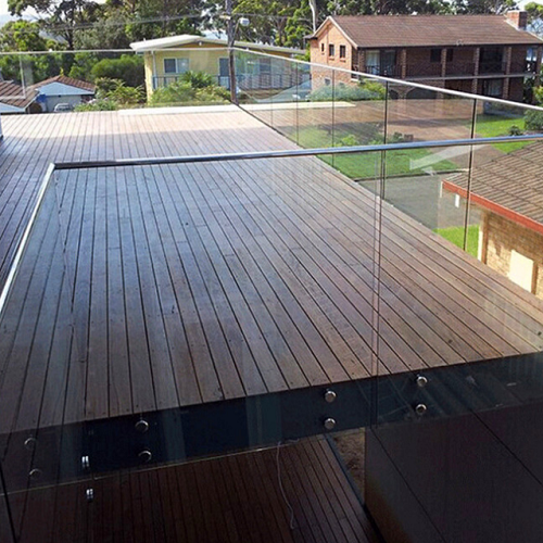 Balcony Stainless Steel Standoff Glass Railing Frameless Glass Balustrade Railing