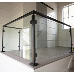 Black hardware glass railing glass baluster glass railing post