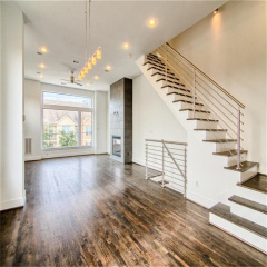 Interior stainless steel railing stair railing design