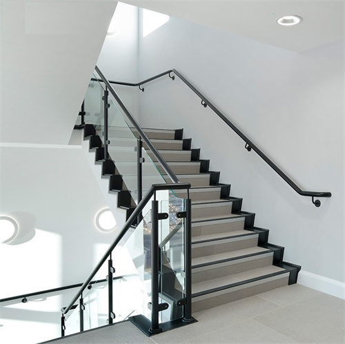 Black hardware glass railing glass baluster glass railing post