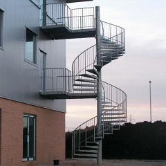 2 story outdoor stairs fire escape staircase industrial stairs