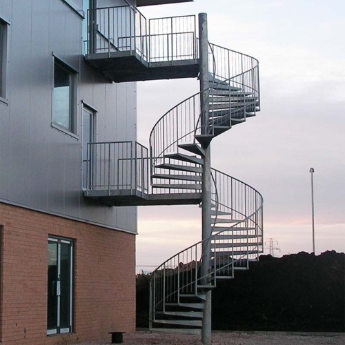 2 story outdoor stairs fire escape staircase industrial stairs
