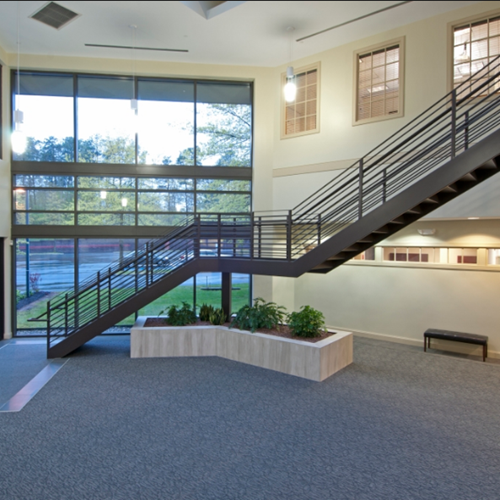 Modern flight office stairs metal staircase industrial stairs